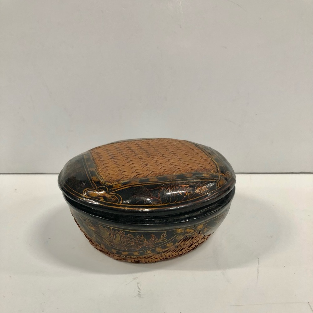 Vintage Black and Brown Decorative Box